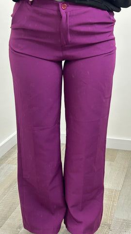 PANTALONE ZAMPA VIOLA